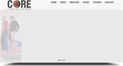 Desktop Screenshot of corefightingsystem.com