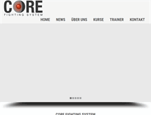 Tablet Screenshot of corefightingsystem.com